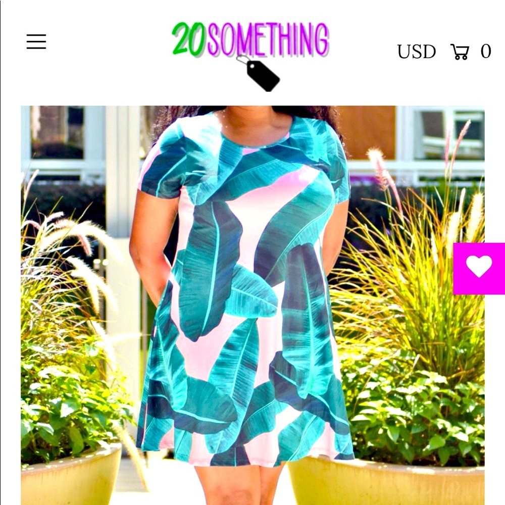 Printed boutique dress